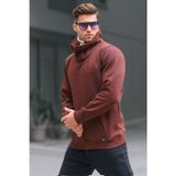 Madmext 4411 Acı Kahverengi Erkek Sweatshirt