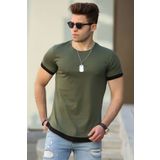 Madmext 4459 Basic Haki Erkek T-Shirt
