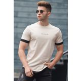 Madmext 4459 Bej Erkek T-Shirt