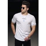 Madmext 4461 Beyaz Erkek T-shirt