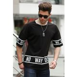 Madmext 4483 Baskılı Siyah Erkek T-shirt