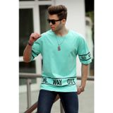 Madmext 4483 Turkuaz Erkek T-shirt