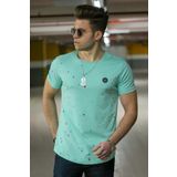 Madmext 4505 Turkuaz Erkek T-shirt