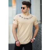 Madmext 4512 Kırmızı Nakışlı Erkek Tişört