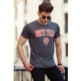 Madmext 4519 Antrasit Erkek T-shirt