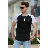 Madmext 4523 Siyah Basic Erkek T-shirt