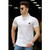 Madmext 4554 Beyaz Erkek T-shirt