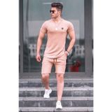 Madmext 4577 Camel Erkek Şort Takım