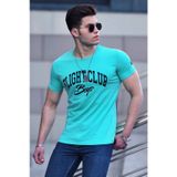 Madmext 4591 Turkuaz Erkek T-shirt