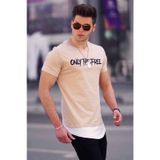 Madmext 4597 Camel Erkek Tişört