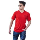 Madmext 4632 Kırmızı Baskılı Erkek T-shirt