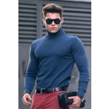 Madmext 4656 İndigo Erkek Kazak