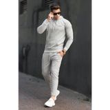 Madmext 48224692-1 Gri Çizgili Erkek Eşofman Takımı