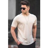 Madmext 4951 Bej Erkek T-shirt