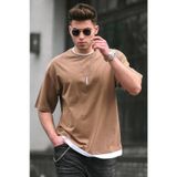 Madmext 4978 Kahverengi Erkek T-shirt