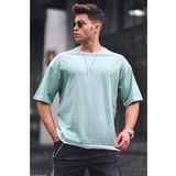 Madmext 4978 Yeşil Erkek T-shirt