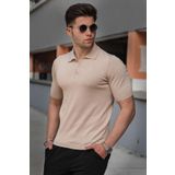 Madmext 5078 Bej Erkek T-shirt