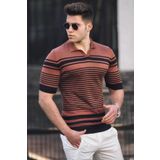 Madmext 5083 Kiremit Polo Yaka Erkek T-Shirt