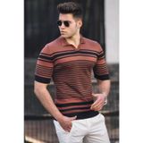 Madmext 5083 Kiremit Polo Yaka Erkek Tişört