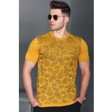 Madmext 5088 Hardal Erkek T-shirt