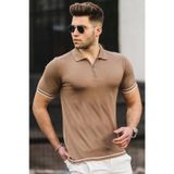 Madmext 5090 Bej Erkek Tişört