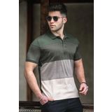 Madmext 5103 Haki Polo Yaka Erkek T-shirt