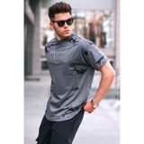 Madmext 5207 Füme Over Fit Erkek T-shirt