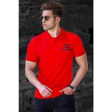 Madmext 5247 Kırmızı Polo Yaka Erkek T-shirt