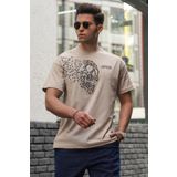 Madmext 5251 Bej Erkek T-shirt
