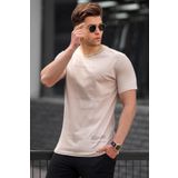 Madmext 5258 Bej Erkek Tişört