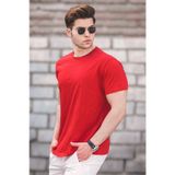 Madmext 5268 Kırmızı Basic Erkek T-shirt