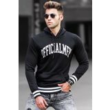 Madmext 5287 Siyah Kapüşonlu Erkek Sweatshirt