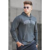 Madmext 5289 Füme Kapüşonlu Erkek Sweatshirt