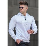 Madmext 5289 Karmelanj Kapüşonlu Erkek Sweatshirt