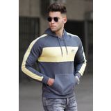 Madmext 5290 Füme Kapüşonlu Erkek Sweatshirt