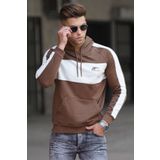 Madmext 5290 Kahverengi Kapüşonlu Sweatshirt