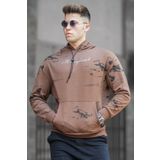 Madmext 5291 Kahverengi Erkek Sweatshirt