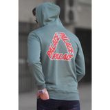 Madmext 5303 Haki Baskılı Erkek Sweatshirt