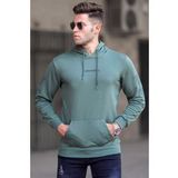 Madmext 5304 Haki Baskılı Erkek Sweatshirt