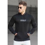 Madmext 5305 Siyah Baskılı Erkek Sweatshirt
