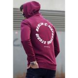 Madmext 5306 Bordo Baskılı Erkek Sweatshirt