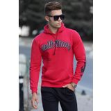 Madmext 5312 Kırmızı Baskılı Erkek Sweatshirt