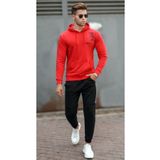 Madmext 5313 Kırmızı Baskılı Erkek Sweatshirt
