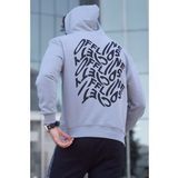 Madmext 5314 Boyalı Gri Erkek Sweatshirt