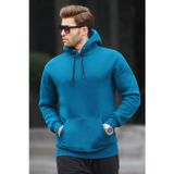 Madmext 5339 Petrol Mavisi Erkek Sweatshirt
