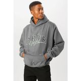 Madmext 5344 Oversize Boyalı Gri Erkek Sweatshirt
