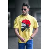 Madmext 5361 Erkek Desenli Sarı T-shirt