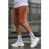 Madmext 5403 Camel Erkek Baskılı Kapri Şort