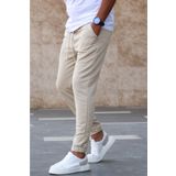 Madmext 5424 Bej Basic Erkek Eşofman
