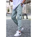 Madmext 5461 Çağla Yeşili Kargo Cep Erkek Jogger Pantolon